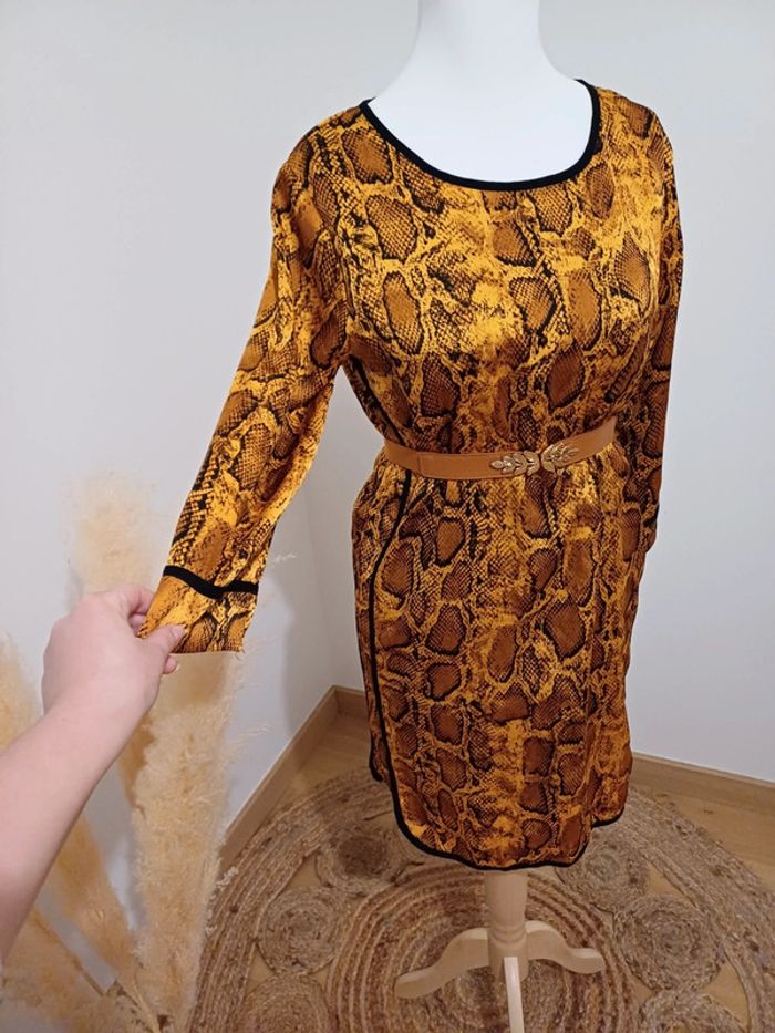 Robe fluide à imprimé Serpent Norah taille M 38 - photo numéro 8
