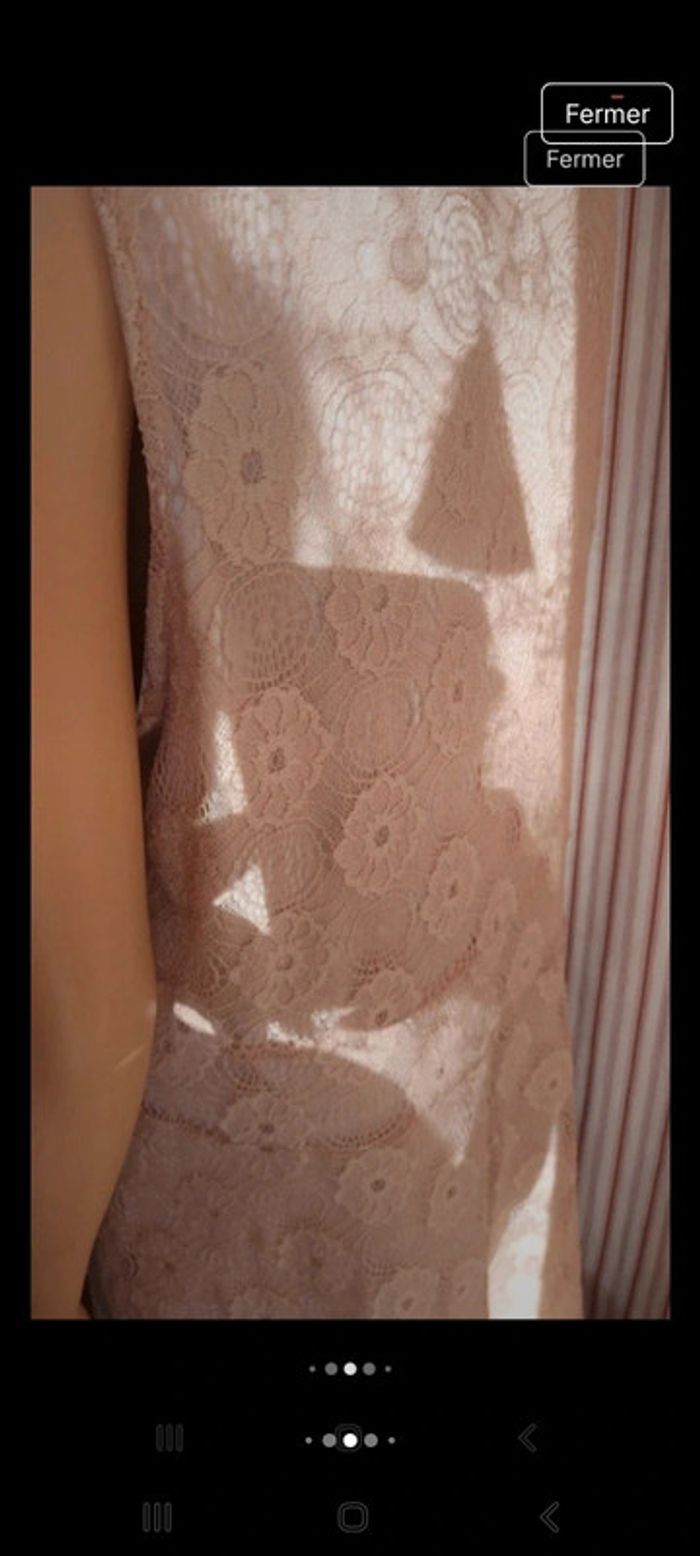Magnifique Robe dentelles beige Paprika L - photo numéro 9