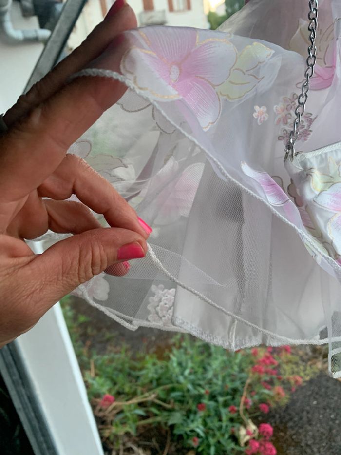 Robe bébé 24 mois, avec sac , baptême, cérémonie - photo numéro 4
