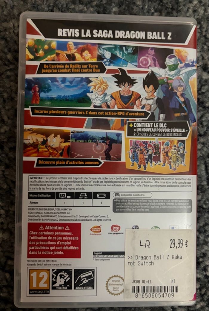 Dragon Ball Z Kakarot - Nintendo switch - photo numéro 2