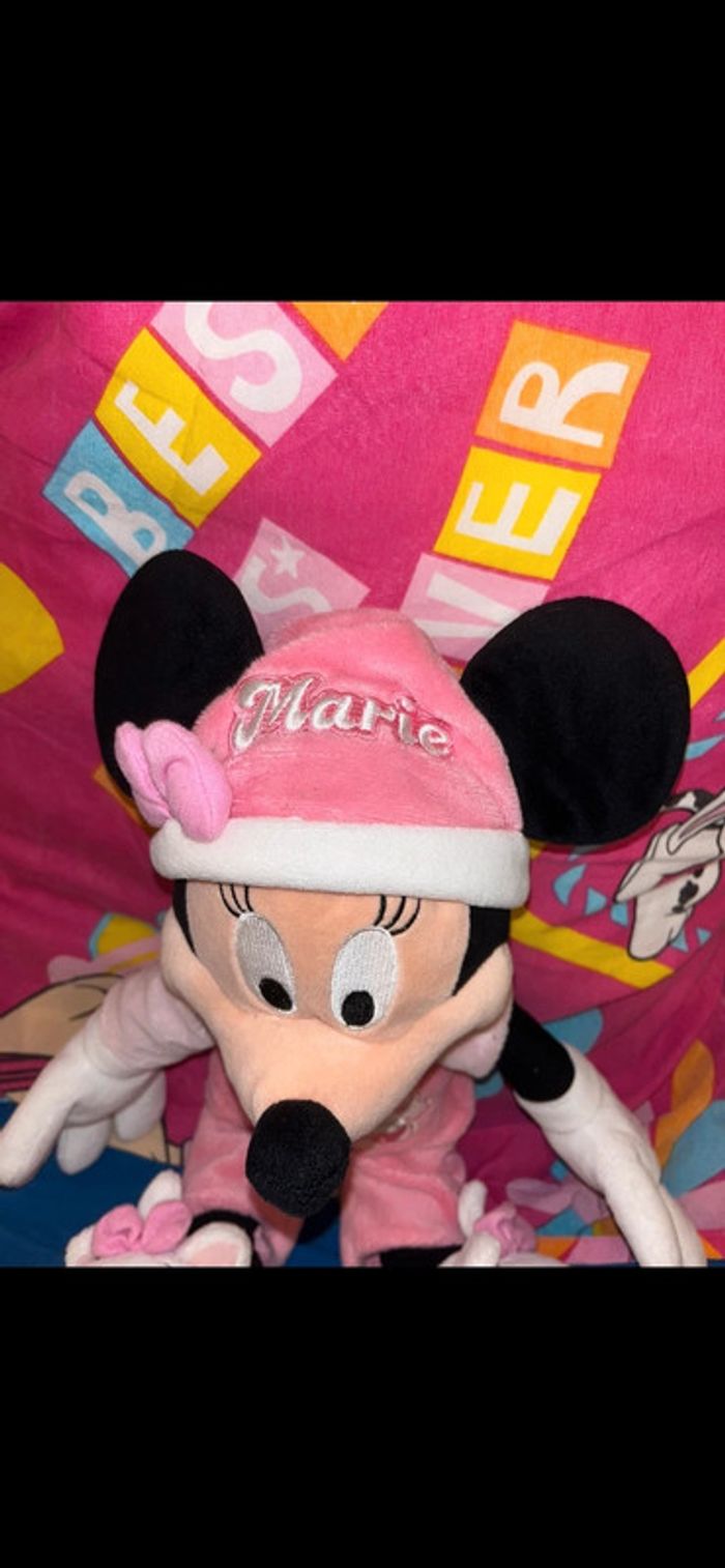 Peluche minnie habillé en marie - photo numéro 2