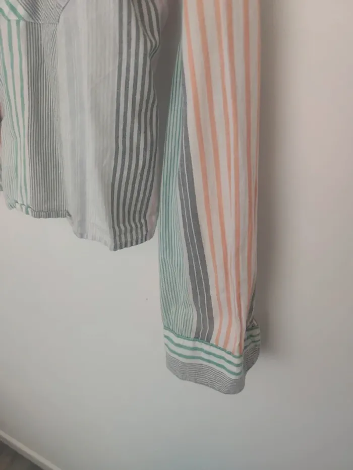 Chemise manches longues urban outfitters L/G 100% coton à rayures - photo numéro 4