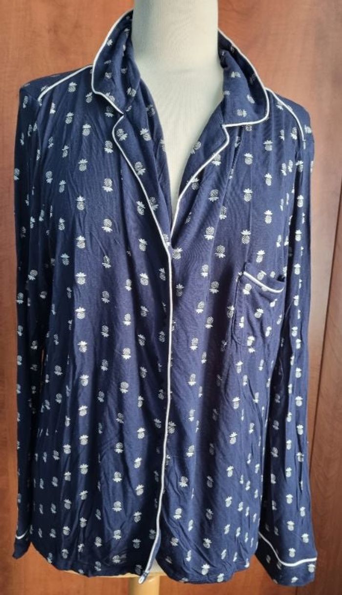 Chemise de pyjama légère motifs ananas taille L
