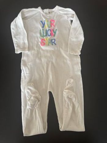 Pyjama Bonpoint blanc et fluo