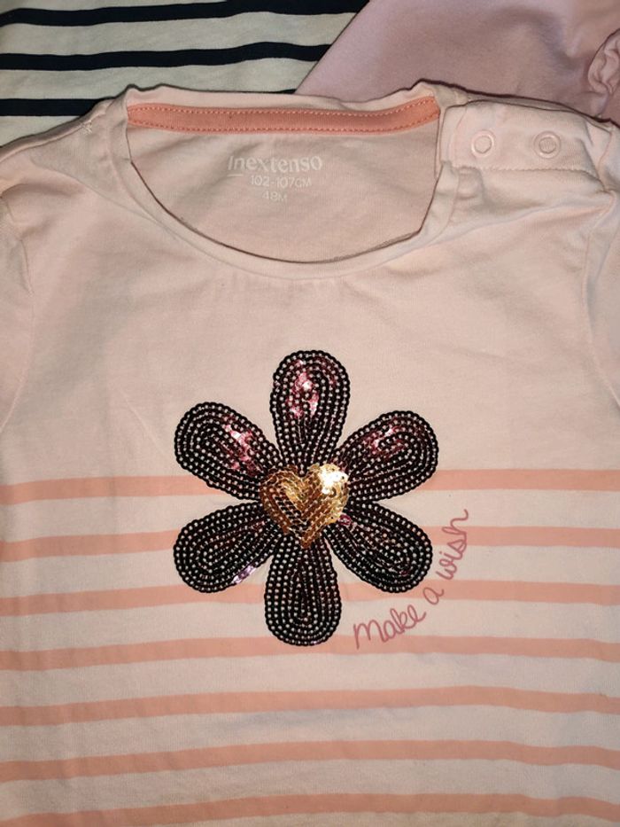 Lot 5 tee-shirts manches longues 4 ans InExtenso - photo numéro 3