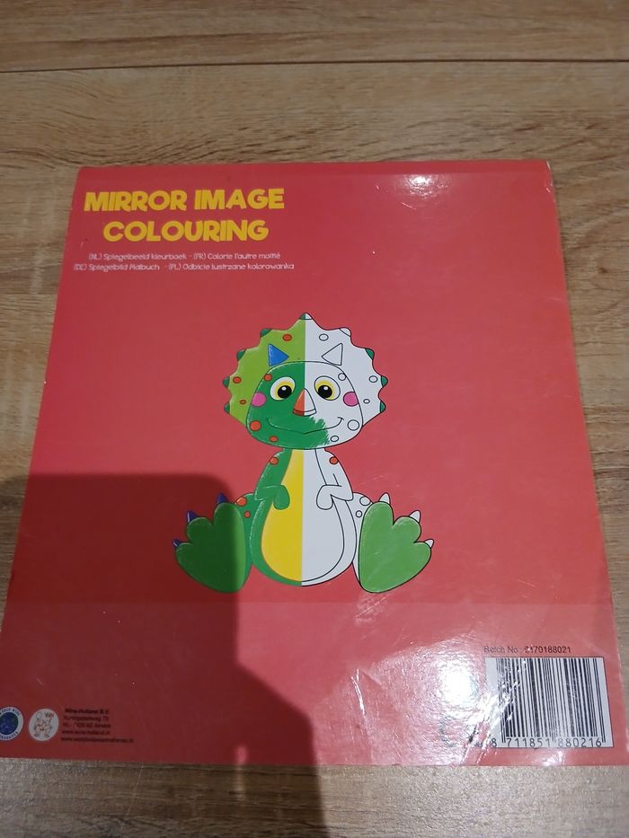 Cahier de coloriage miroir dinosaure - photo numéro 2