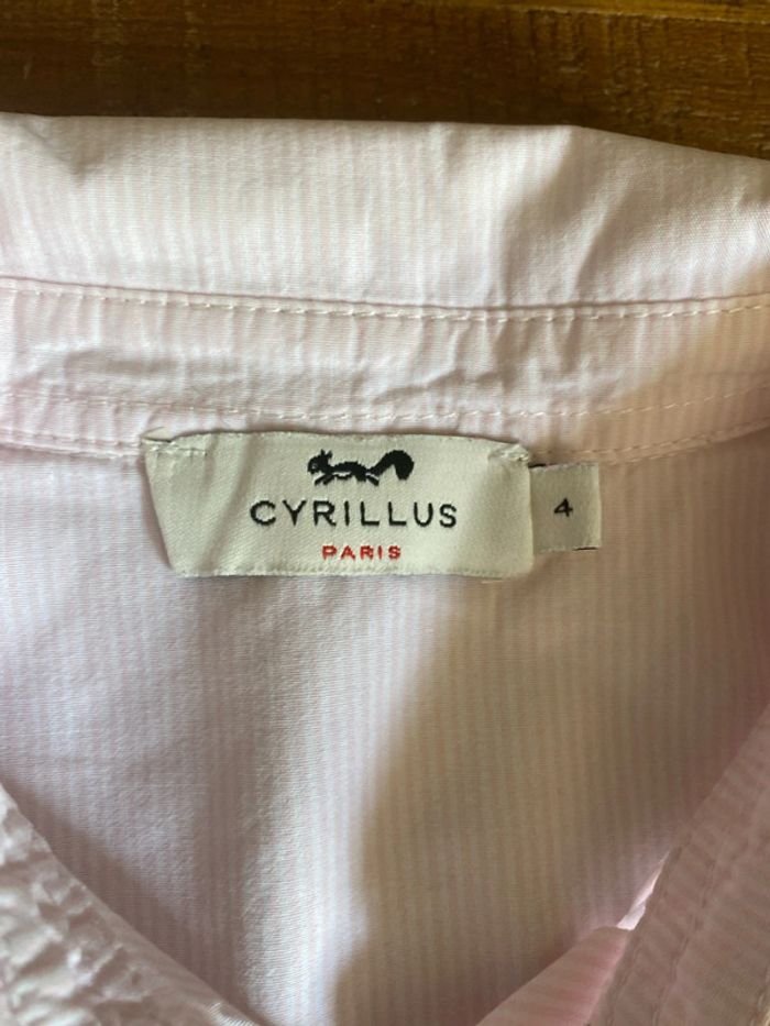 Chemise rayée rose blanc - photo numéro 5