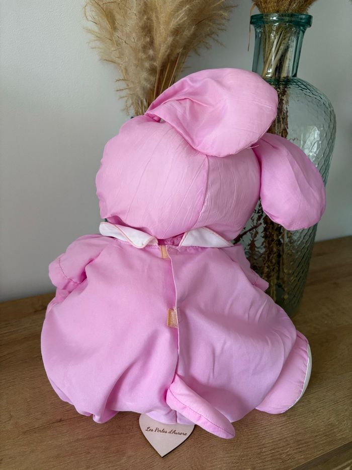 Chien rose puffalumps 35 cm - photo numéro 2