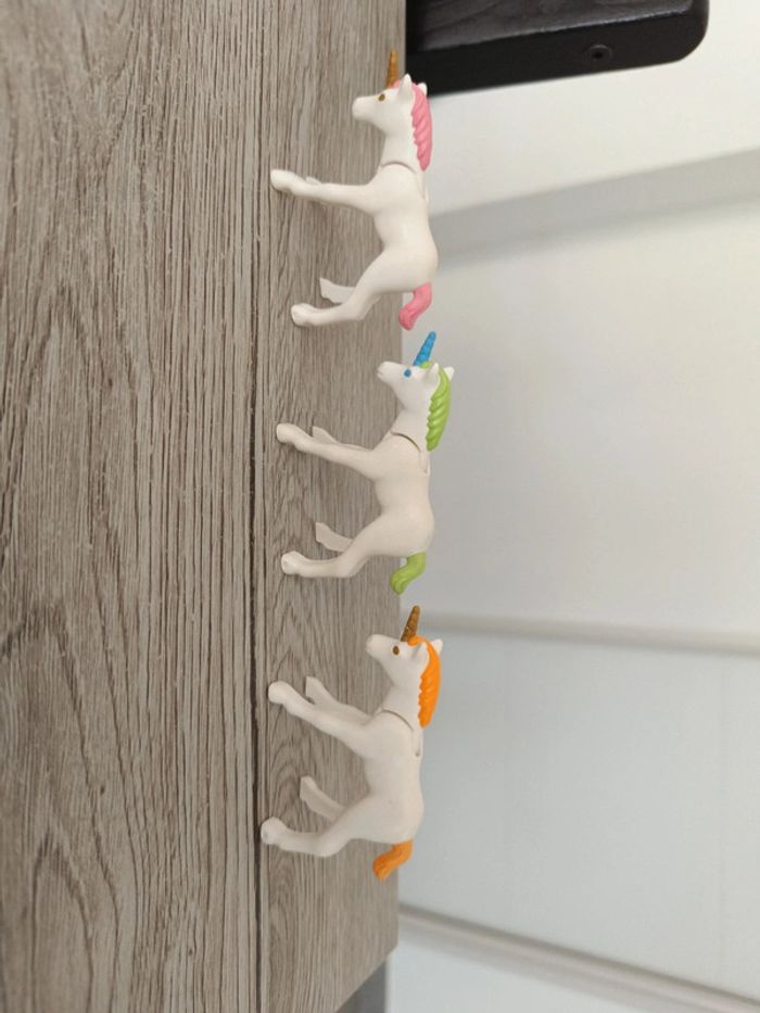 Lot 3 petites licornes playmobil unicorn