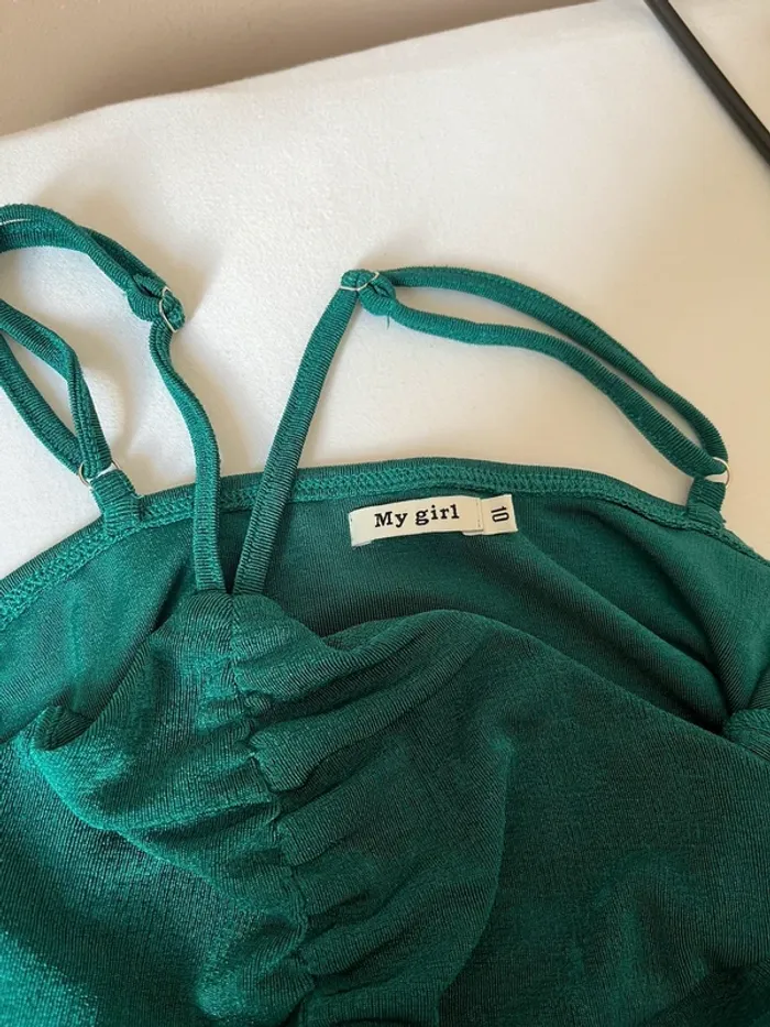 robe mini courte été moulante sexy nacrée paillettes neuve - photo numéro 5