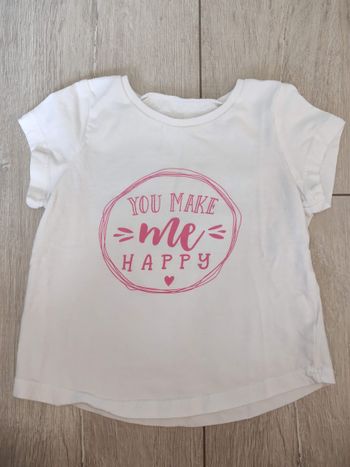 T-shirt blanc imprimé