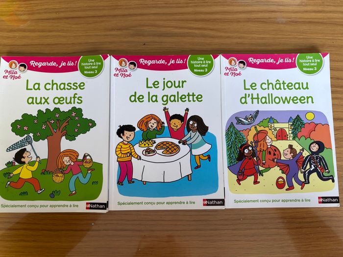 Lot livres de lecture Mila et Noé