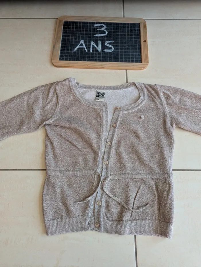 Gilet doré Tape à l'oeil 3 ans