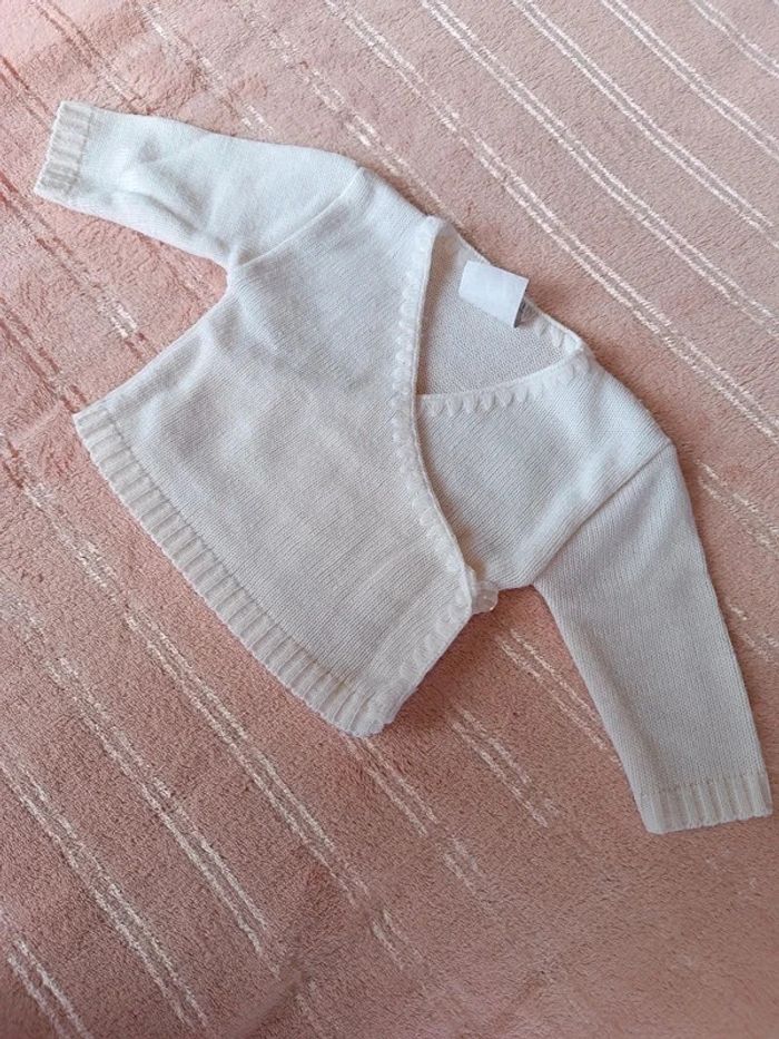 🔸Gilet ouverture Kimono - Barbouillage 1 Mois🔸 - photo numéro 3