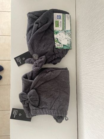 Lot de 2 Serviettes Turban & Serviettes Démaquillantes