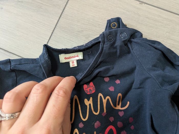 Lot 4 t-shirts manches longues 18 mois dpam catimini obaidi sucre d'orge - photo numéro 3
