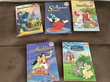 Lot 5 livres disney 