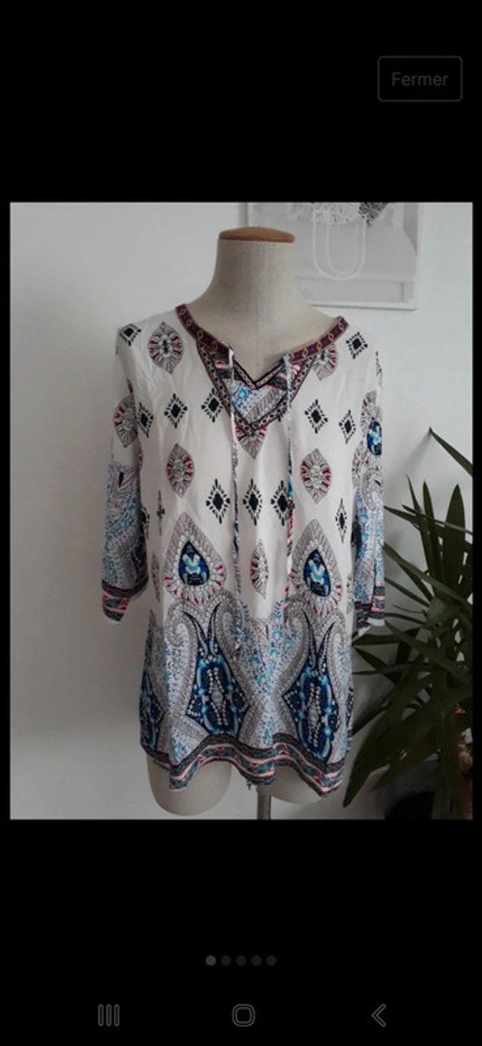 Blouse d'été à motifs 42🌿💝 - photo numéro 7