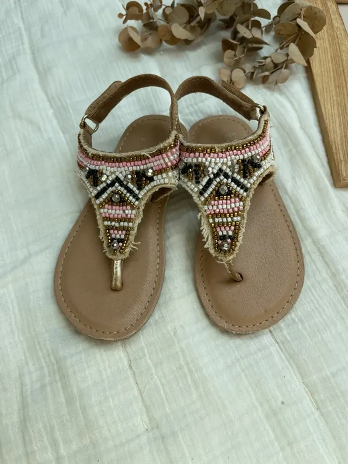 Sandale nu pied perle multicolore - Primark (taille 24) - photo numéro 2