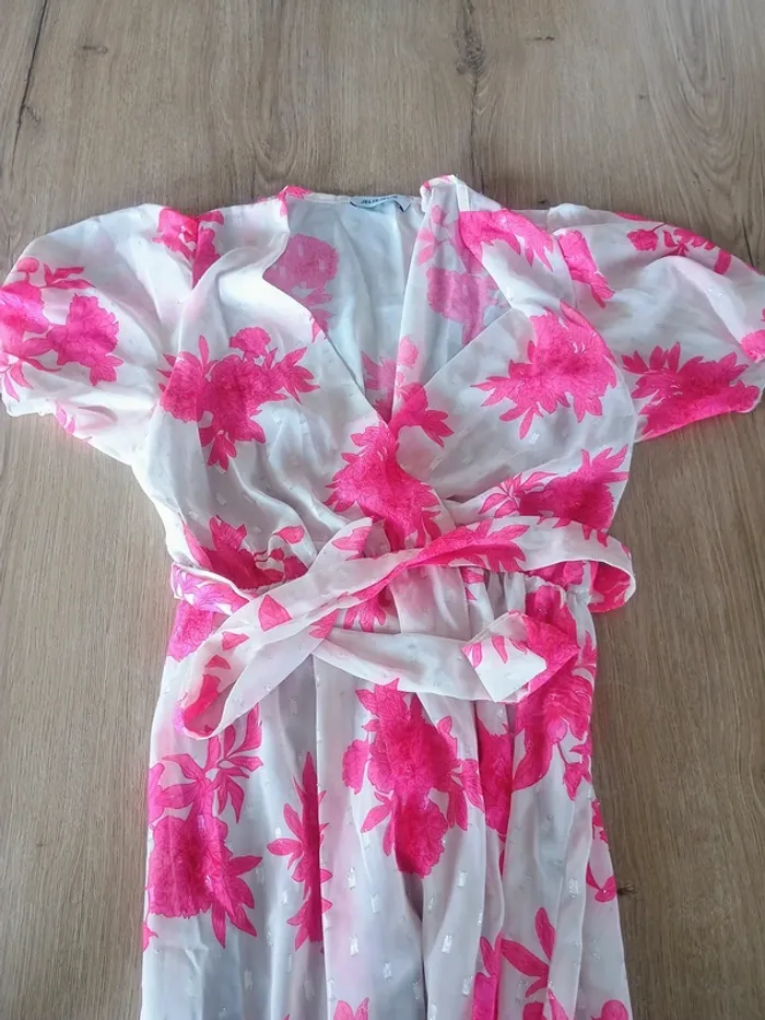 Robe longue fleurie - Taille unique (convient du 36 au 42) - photo numéro 6