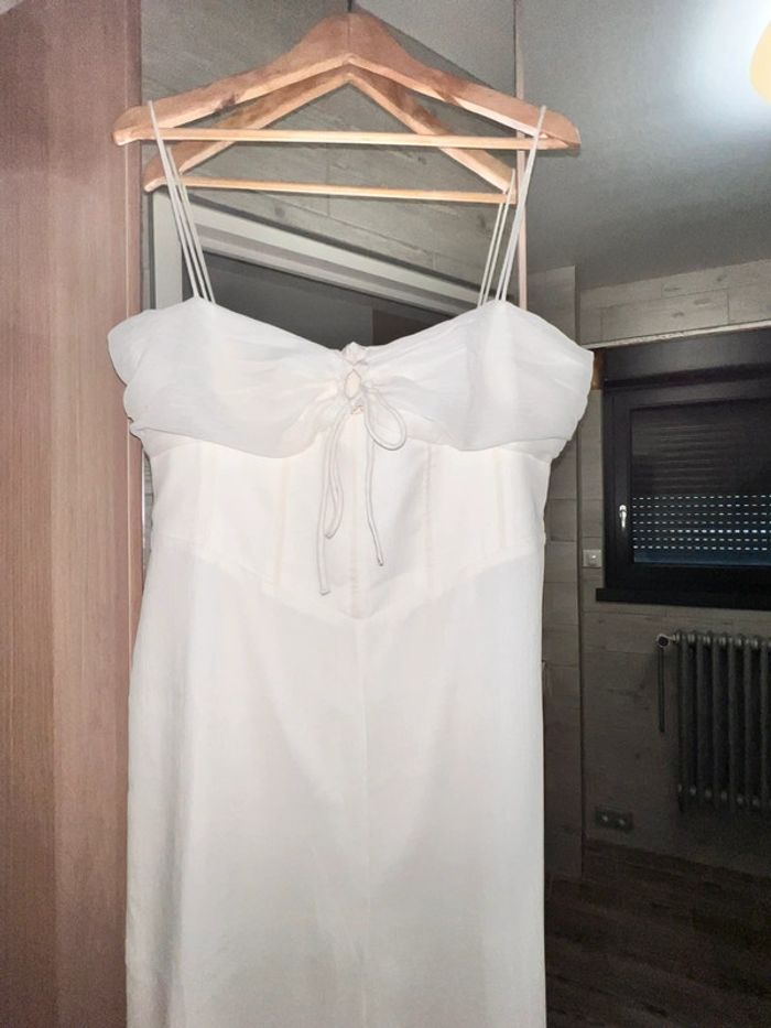 Combinaison mousseline ivoire ASOS design taille 44 neuve et étiquetée - photo numéro 2