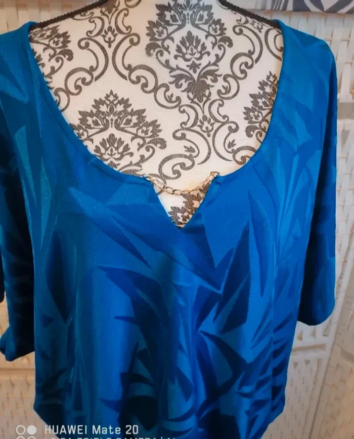 💕Jolie blouse bleu electrique femme TXl / 42 mosquitos 💕 - photo numéro 5