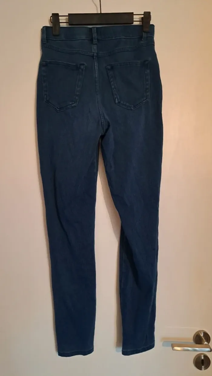 Jegging stretch bleu, Gémo, taille S - photo numéro 3