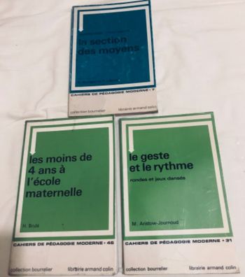 3 livres Pédagogie Maternelle