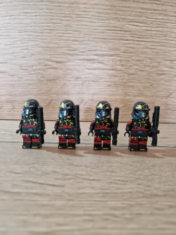 Figurines type lego 4 Dead Troopers stormtroopers star wars