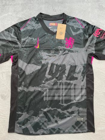 Maillot concept foot Chelsea noir édition Lion Urbain taille M