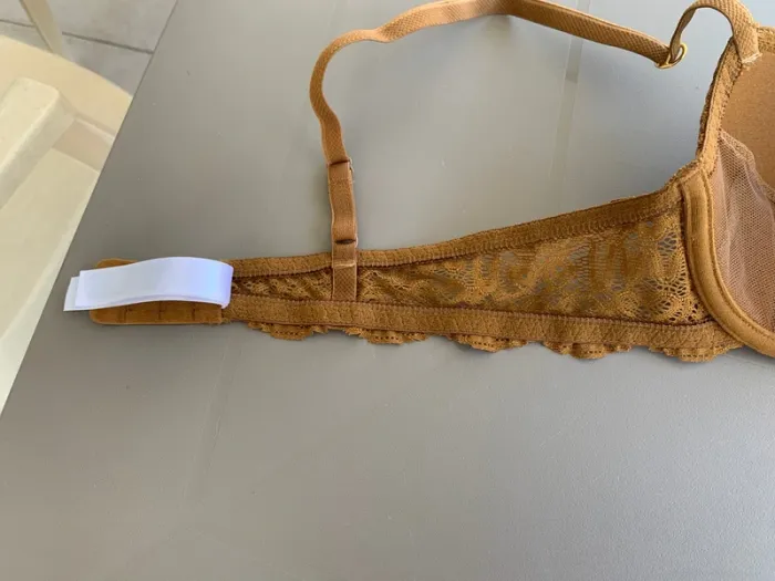 Soutien-gorge Princess TamTam marron/ocre taille 90B - photo numéro 5