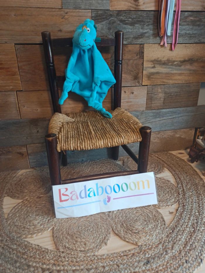 Doudou rhinocéros carré blanc tbe