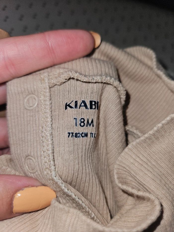 Lot body avec col marron beige et crème - photo numéro 5