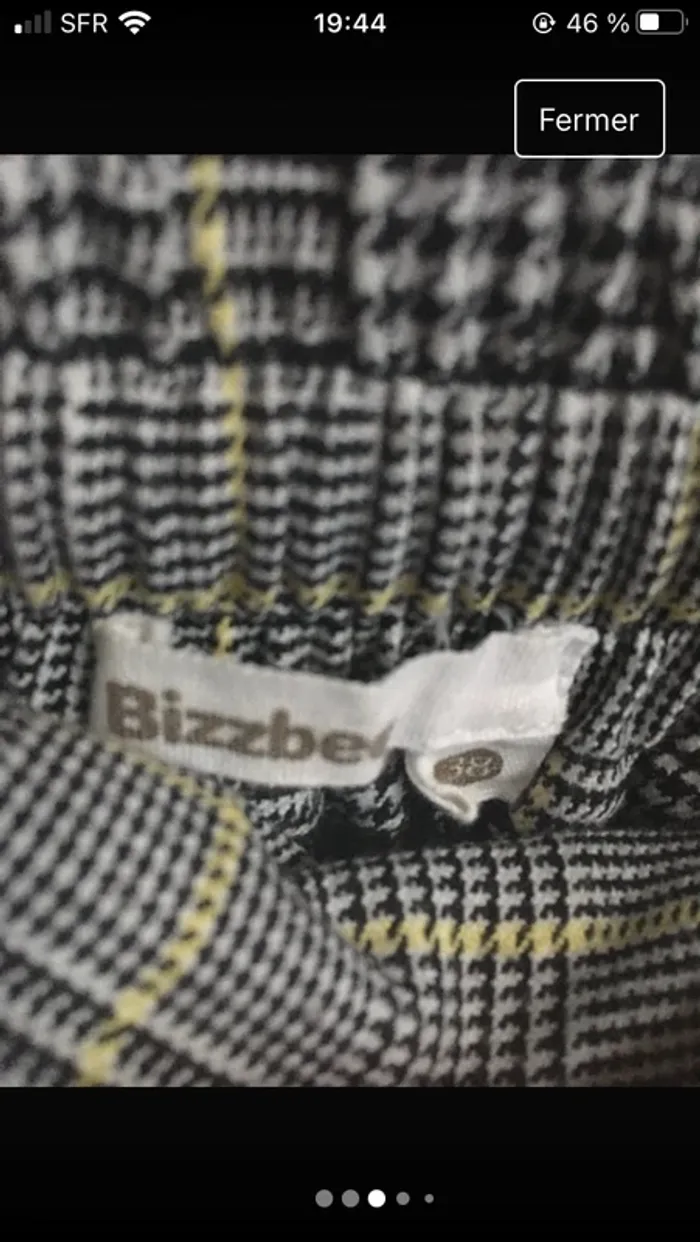Superbe pantalon moderne et sophistiqué en 38 excellent état de marque Bizzbee - photo numéro 4