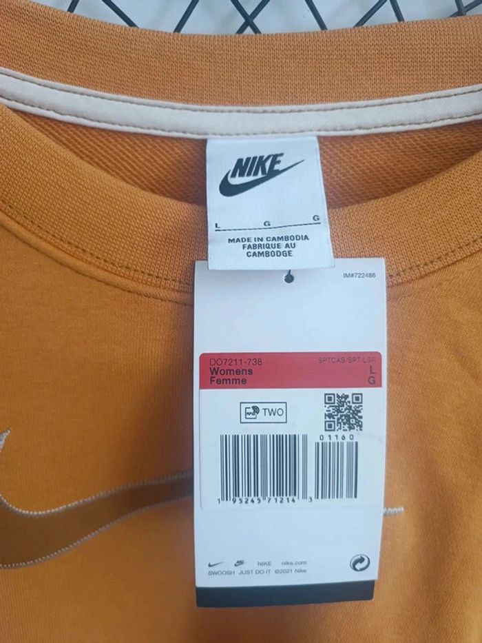 Sweat overzise Nike femme taille L - photo numéro 2