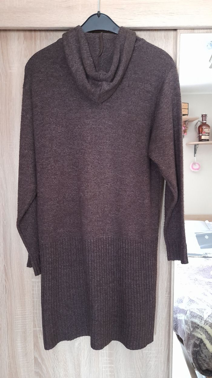 Long gilet marron taille S/M - photo numéro 2