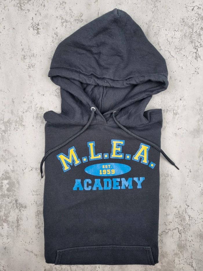 Pull à capuche universitaire "MLEA Academy" Noir – Taille S Hommes - photo numéro 2