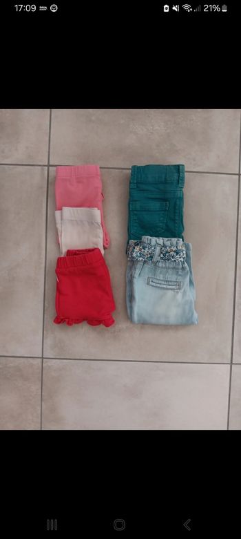 Lot pantalons fins 6 mois