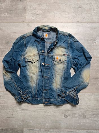 🌟 Veste en jean brut delavé Carharrt - Taille  S / M 🌟