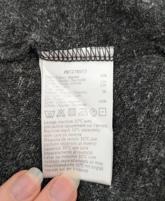 Top chemisier gris - Pablo de Gerard Darel - taille 2 (36) - photo numéro 4