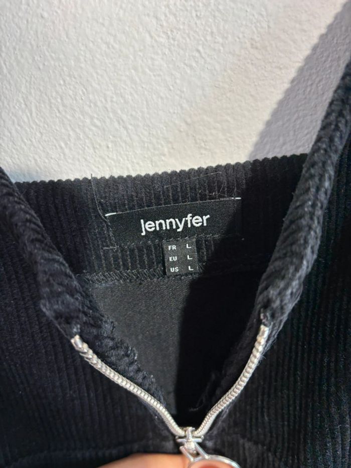 Robe en velours côtelé noir - photo numéro 3