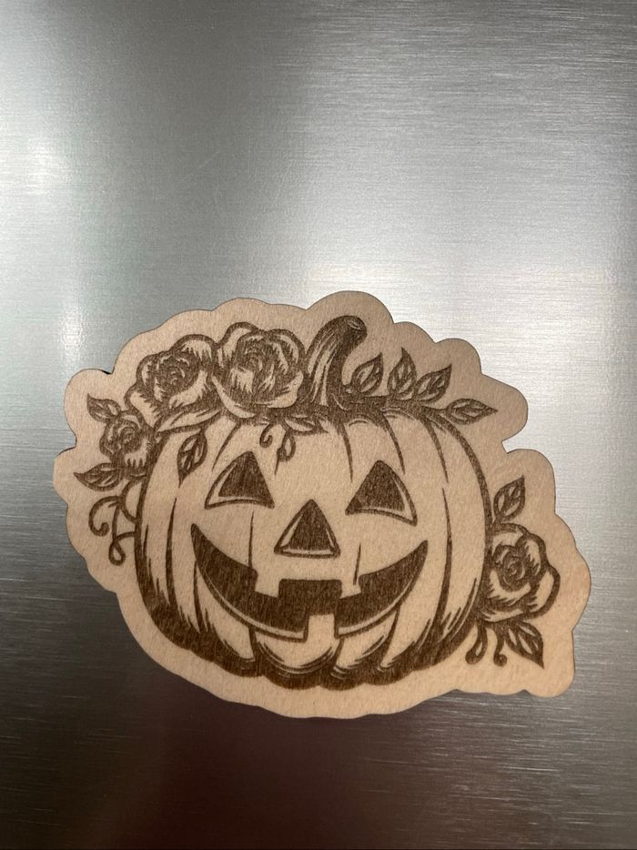 Magnet en bois Halloween automne - photo numéro 8