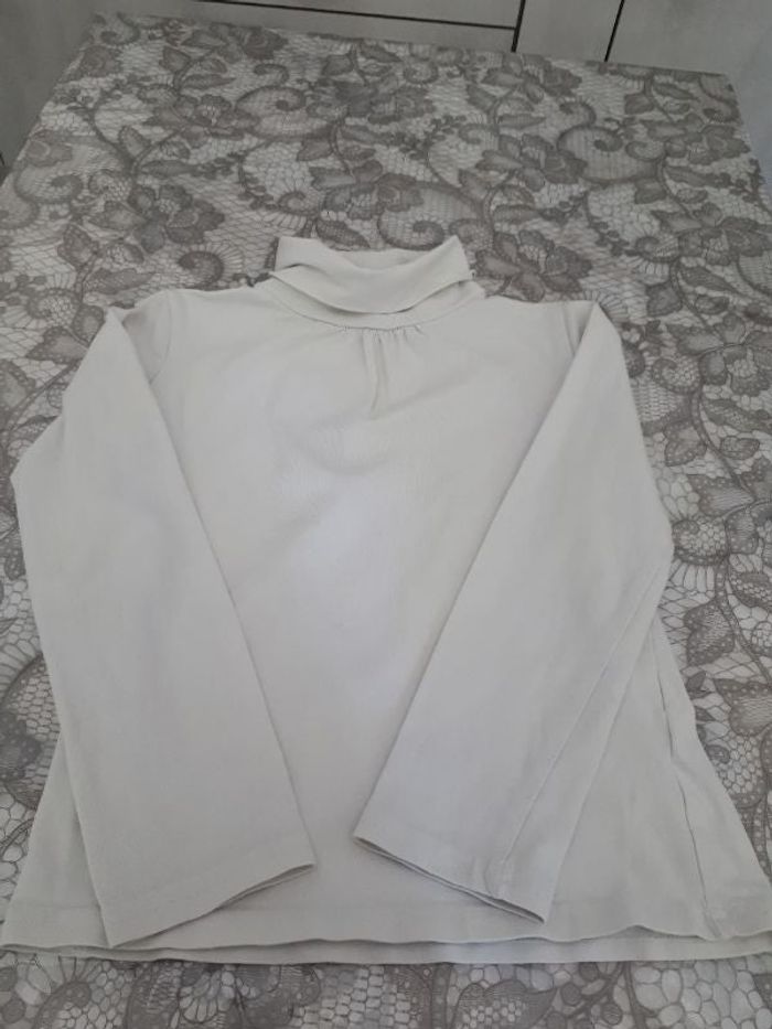 Sous pull blanc 6-7 ans