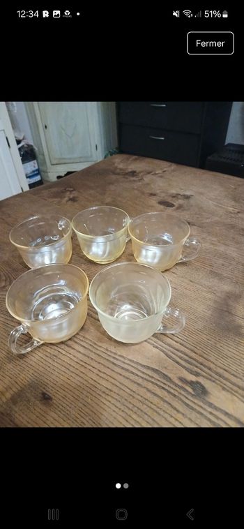 Lot de 5 tasses à cafe 