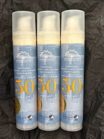 Lot de 3  crèmes  solaires SFP 50  Rudolph Care 