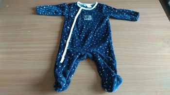 Grenouillère velours 9 mois