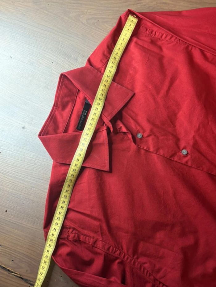 Chemise homme rouge Pierre Cardin Slim fit - photo numéro 7
