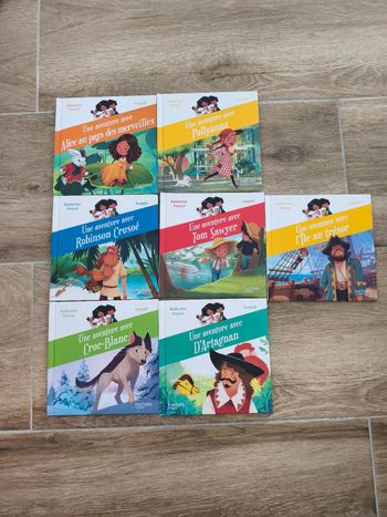 Lot de 7 livres "une aventure avec" collection McDonald's