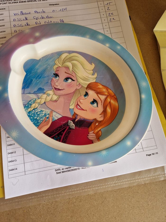 Assiette reine des neige
