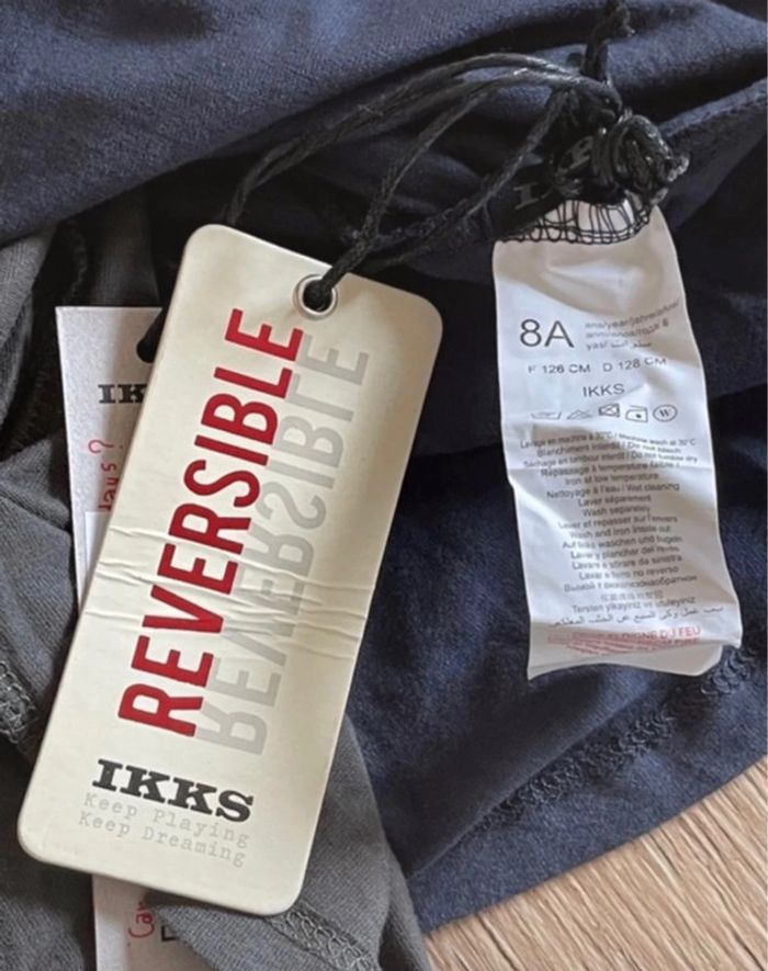 Tee shirt reversible ikks taille 8 ans neuf avec étiquettes - photo numéro 8